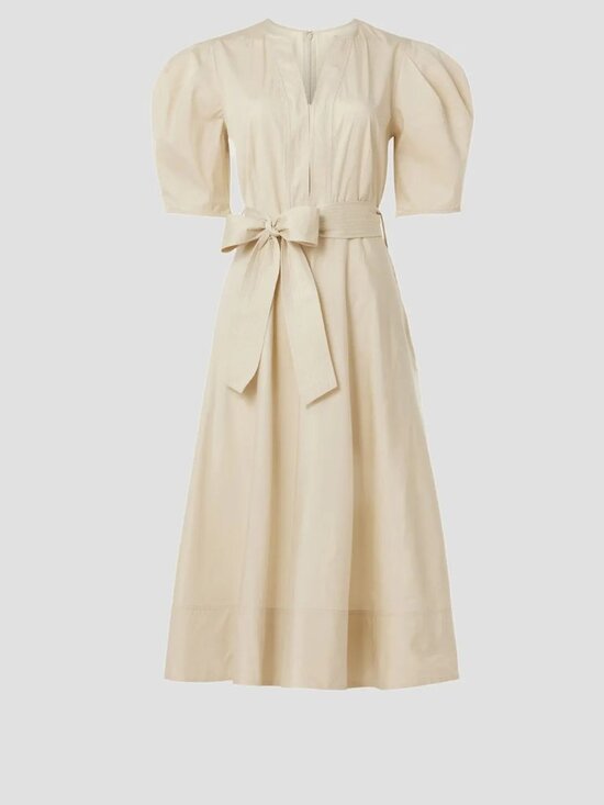 Polo Ralph Lauren Dresses & Skirts - NWT Polo Ralph Lauren Puff Khaki Sleeve Midi Dress Sz 0